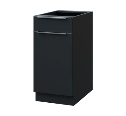 SIS - 4DZ spodní skříňka, 1-dveřová, 1-zásuvková, levá, 870x400x600, antracit